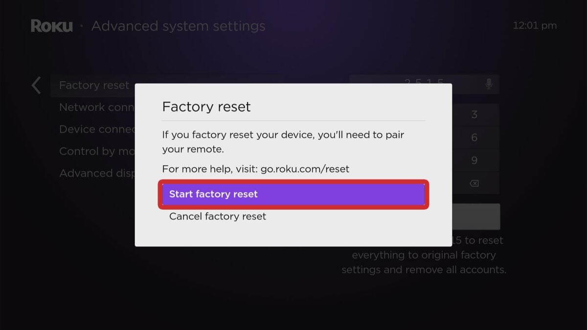 How to Reset Roku to Factory Settings