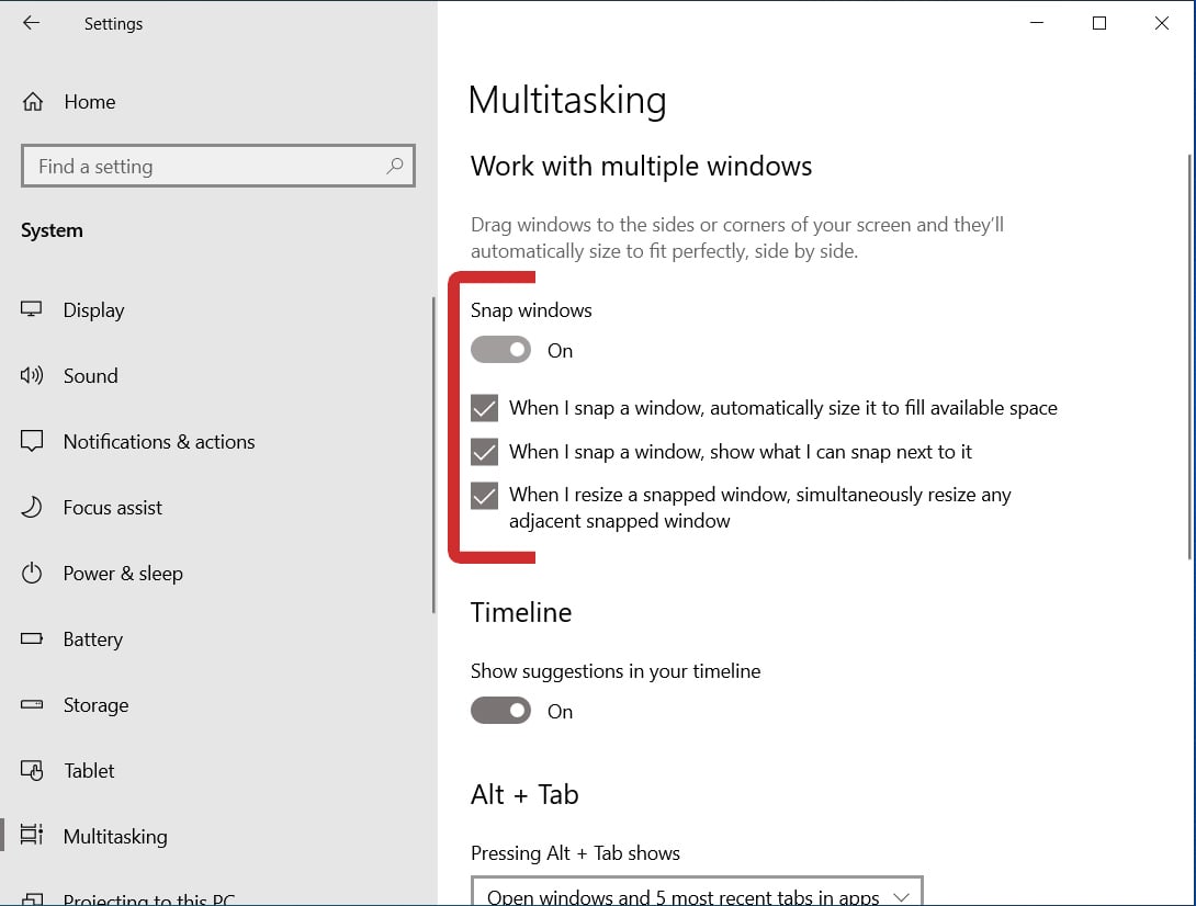 How to Change Split Screen Settings in Windows 10